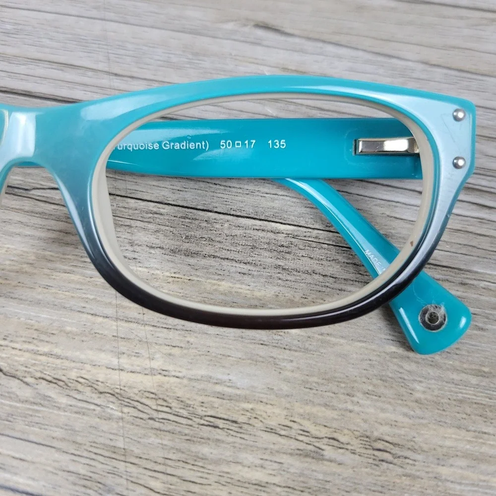 Coach Eyeglass Frames HC 6034 Topaz 5099 Turquoise Cat Eye Womens 50-17-135